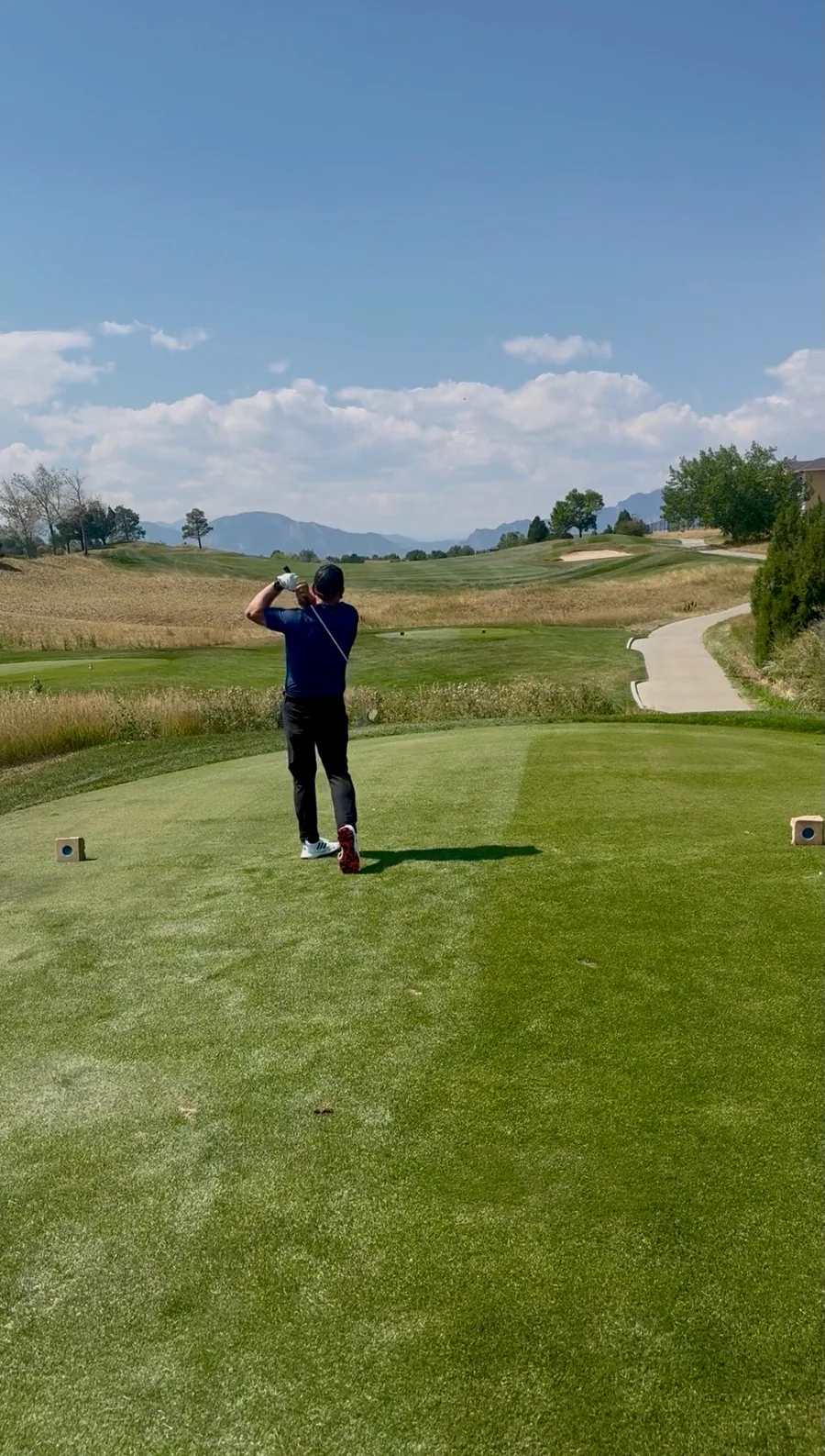 The Apex Classic 2025 — tee shot on the fairway