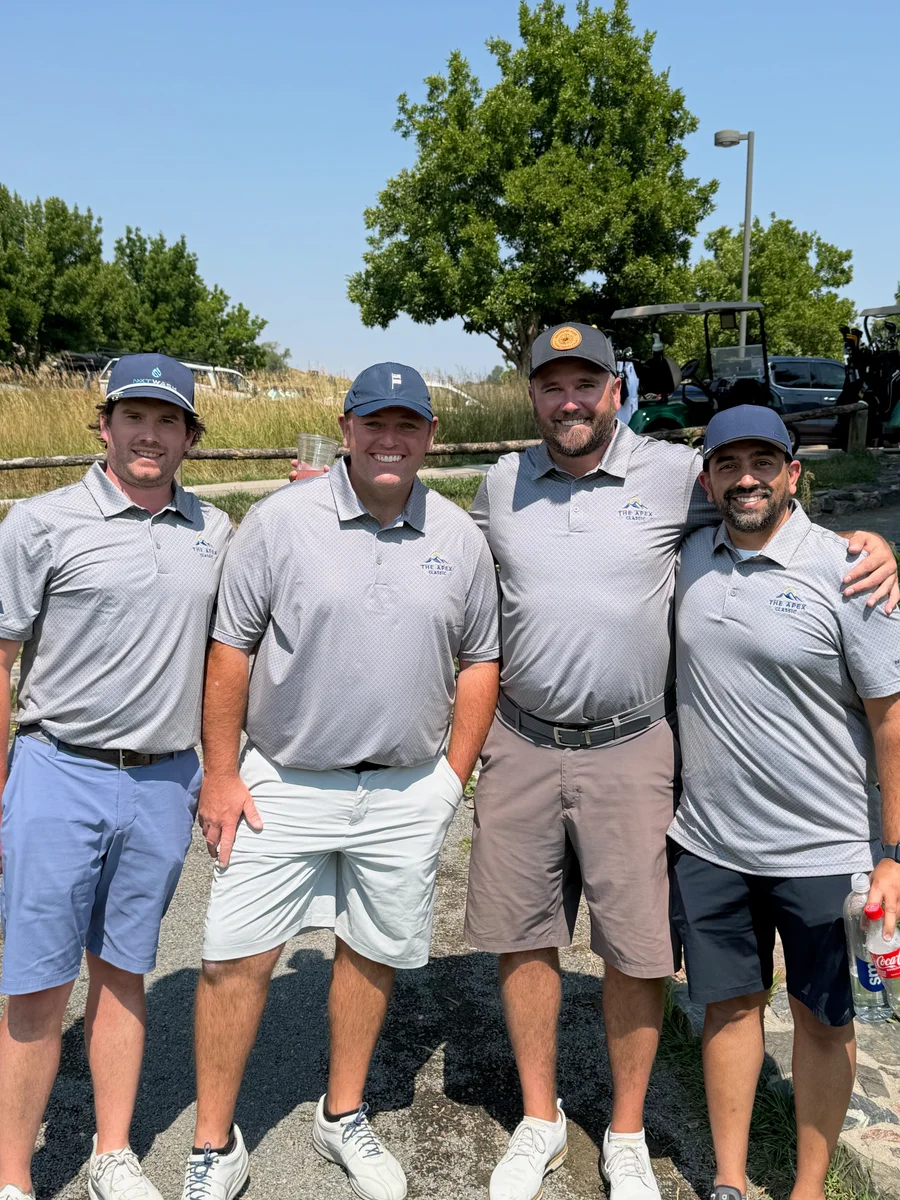 The Apex Classic 2025 — foursome on the course